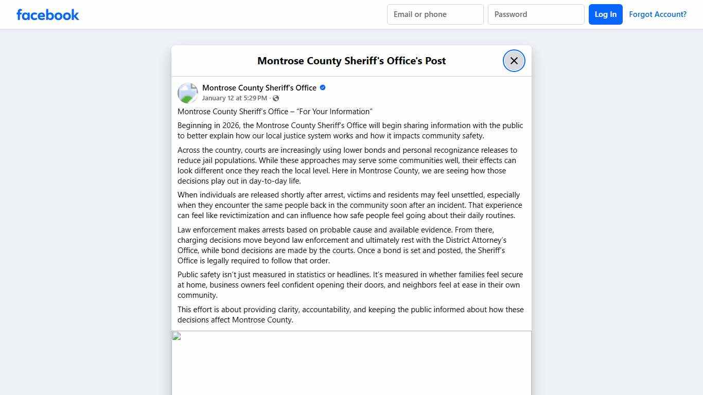 Montrose County... - Montrose County Sheriff's Office Facebook